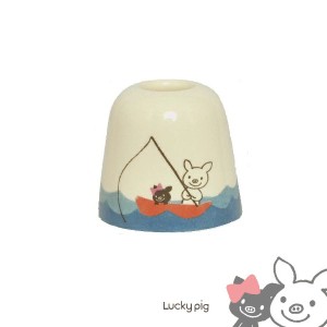 LuckyPig giggle ペンスタンド うみ 日本製 美濃焼 マルチスタンド Sugar Land 78823 シュガーランド ラッキーピッグ プレゼント