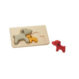 イヌのパズル 4636 プラントイ PLANTOYS 木のおもちゃ 木製玩具 ギフト プレゼント ベビー知育玩具 どうぶつ 動物
