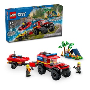 レゴ シティ 4WD消防車とレスキューボート 60412 LEGO おもちゃ ブロック プレゼント ギフト