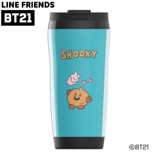 BT21プラスチックタンブラー SHOOKY 350ml ISBT-PTSH シュキ 水筒 マグボトル グッズ 公式 ビーティーイシビル プレゼント ギフト