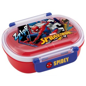 ふわっとフタタイトランチボックス 360ml スパイダーマン QAF2BAAG スケーター 抗菌 日本製 お弁当箱 キャラクター 食洗機対応 レンジ 一
