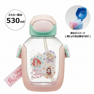 スケーター ワンプッシュストローボトル 530ml プリンセス PDSH6DX キッズ 子供 子ども こども 水筒 マグ プレゼント ギフト Skater