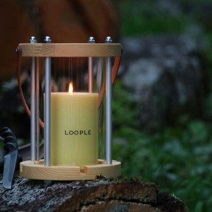 LOOPLE キャンドルランタン ウッド L ピスタチオ 06663602 ペガサスキャンドル ループル キャンドル ホルダー スタンド キャンプ アウト