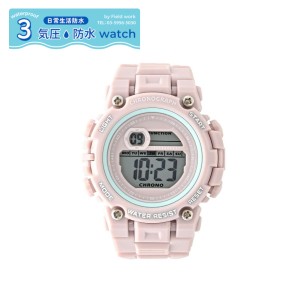 腕時計 WPスリー PI ピンク YM091-2 3気圧 防水 腕時計 おしゃれ かわいい 女子 レディース フィールドワーク プレゼント ギフト 1年保証