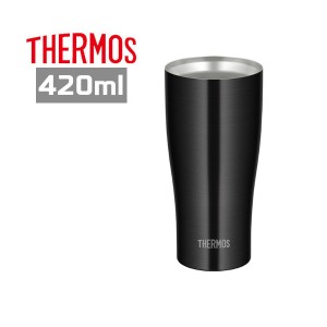 サーモス 真空断熱タンブラー 420ml JDY-420C BK ブラック グラス コップ 保冷 保温 プレゼント ギフト 父の日