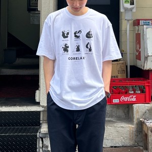 メール便送料無料 ごリラックス 限定Tシャツ WH ホイワト XLサイズ 23P44947 サウナ サ活 お風呂 ティーシャツ シール パインクリエイト 