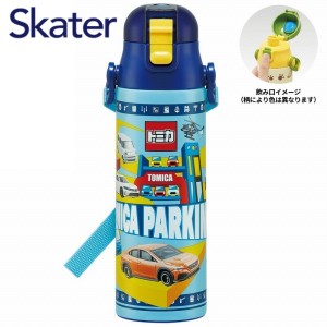 水筒 直飲み 超軽量 ダイレクトボトル 580ml トミカ SDC6N スケーター キャラクター かわいい ステンレスボトル 保冷 ギフト プレゼント 