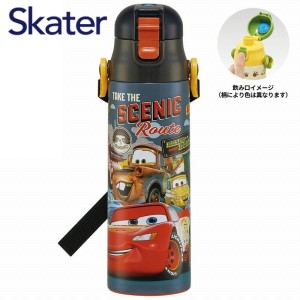 水筒 直飲み 超軽量 ダイレクトボトル 580ml カーズ SDC6N ディズニー Disney Pixar スケーター キャラクター かわいい ステンレスボトル