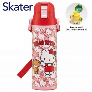 水筒 直飲み 超軽量 ダイレクトボトル 580ml キティちゃん SDC6N ハローキティ サンリオ スケーター キャラクター かわいい ステンレスボ