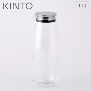 キントー ユニティ ウォーターカラフェ 1.1L 21721 KINTO UNITEA 【 冷水筒 カラフェ 茶こし付き ストレーナー 耐熱ガラス ウォーターポ