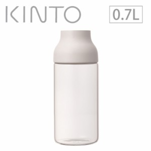 KINTO キントー CAPSULE カプセル ウォーターカラフェ 0.7L ホワイト 22968 【ガラス/冷水筒/ピッチャー/スリム/水差し/ジャグ】