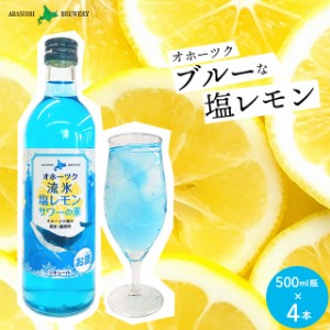 母の日 ギフト お酒 送料無料 北海道 網走ビール 塩レモンサワーの素 4本 / 母の日ギフト 2024 お酒 サワー チューハイ 水割り ご当地 塩