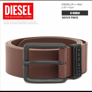 ディーゼル DIESEL ベルト レザーベルト X07123 PR013 B-RUBLO シンプル ロゴ ブラウン DS8060