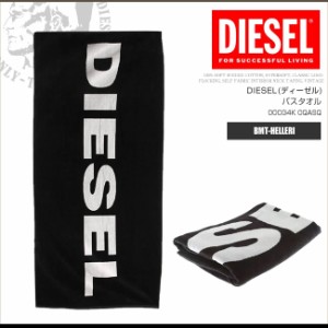 ディーゼル DIESEL ビーチタオル バスタオル タオルケット 00CG4K 0QASQ BMT-HELLERI ビッグサイズ 大判 ブラック DS90004