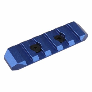 SLONG Airsoft KeyMod レールセクション (5スロット/65mm) BLUE