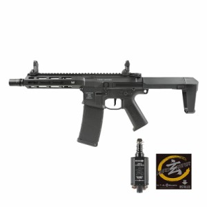 DE Airsoft Honey Badger by Q SBR AEG (玄モーター仕様/Kestrel V2搭載/JP Ver.) Black ガンケース付