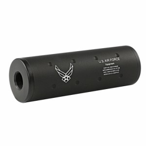 FMA 4.25inch ショートサイレンサー U.S.A AIR FORCE BK 14mm正逆