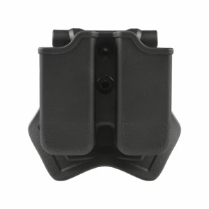Amomax Glock エアソフトダブルマガジンポーチ Black (G17/G18/G19 ダブルスタックマガジン)