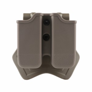Amomax Glock エアソフトダブルマガジンポーチ FDE (G17/G18/G19 ダブルスタックマガジン)