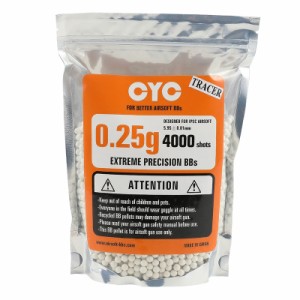 CYC発光精密BB弾 0.25g 4000発入