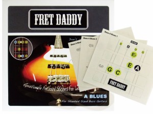 Fret Daddy/スケール教則シール（ベース用）【フレットダディ】