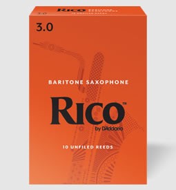 DAddario Woodwinds RICO リコ バリトンサックス用リード（10枚入り）〈ダダリオ ウッドウィンズ〉