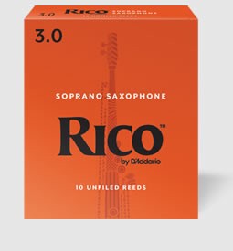 DAddario Woodwinds RICO リコ ソプラノサックス用リード（10枚入り）〈ダダリオ ウッドウィンズ〉