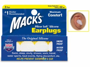 Mack's/シリコン製耳栓 Earplugs 5EP（2ペア)