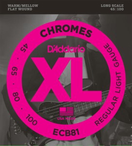 D'addario/フラットワウンドベース弦 ECB81 Long Scale〈ダダリオ〉