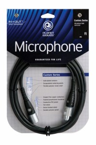 Planet Waves/マイクケーブル PW-M-10（10ft/3.0m） Custom Series Microphone Cable〈ダダリオ〉