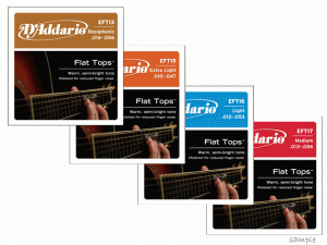 D'addario/アコースティック弦 Flat Tops Phosphor Bronze【ダダリオ/EFT13・EFT15・EFT16・EFT17】