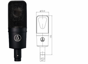 audio-technica AT4040 DCバイアス・コンデンサー型〈オーディオテクニカ〉