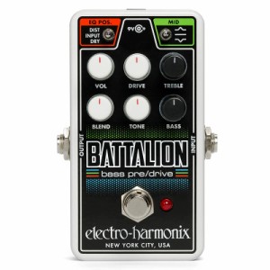 Electro Harmonix Nano Battalion ベースプリアンプ・オーバードライブ【エレクトロハーモニクス】