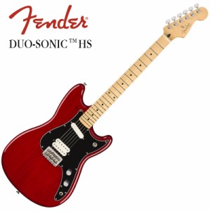 Fender Player Duo-Sonic HS, Maple Fingerboard, Crimson Red Transparent【フェンダーMEXムスタング】 