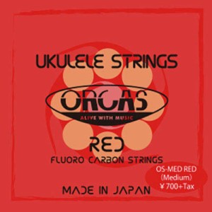 ORCAS OS-MED RED RED FLUORO CARBON STRINGS ウクレレ弦〈オルカス〉