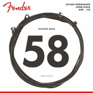 Fender 9120 Bass Strings Nylon Tapewound 058-110 ナイロンテープワウンド エレキベース弦【フェンダー】