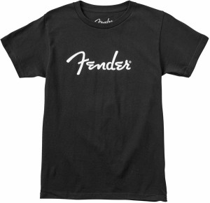 Fender Spaghetti Logo T-Shirt Black Tシャツ【フェンダー】