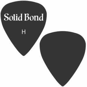 Solid Bond PD1-BKH Teardrop Pick 1 Black Heavey 横山健シグネチュアピック 10枚【ソリッドボンド】 