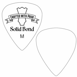 Solid Bond PD2-WHM Teardrop Pick 2 White Medium 横山健シグネチュアピック 10枚【ソリッドボンド】 
