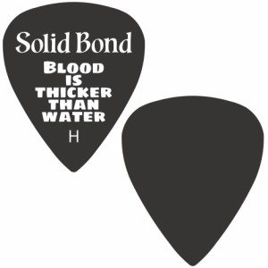 Solid Bond PD3-BKH Teardrop Pick 3 Black Heavy 横山健シグネチュアピック 10枚【ソリッドボンド】 