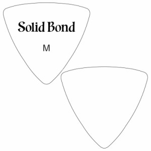 Solid Bond PR1-WHM Triangle Pick 1 White Medium 横山健シグネチュアピック 10枚【ソリッドボンド】 