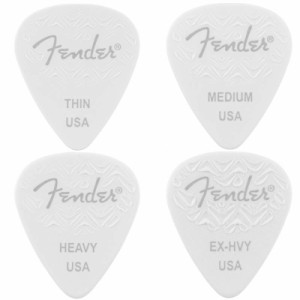 Fender/ピック 351 Shape Wavelength Celluloid Picks White 6枚パック【フェンダー】