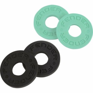 Fender STRAP BLOCKS 4 PK Black and Surf Green【フェンダー】