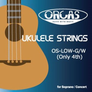 ORCAS ウクレレ Low- G弦 LOW-G STRINGS WOUND4TH OS-LOW-G/W〈オルカス〉