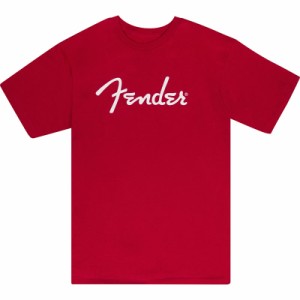 FENDER Spaghetti Logo T-Shirt, Dakota Red, Sサイズ Tシャツ〈フェンダー〉