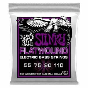 ERNIE BALL 2811 フラットワウンドベース弦 55-110〈アーニーボール〉