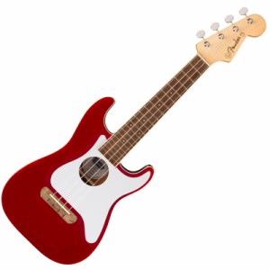 Fender ウクレレ Fullerton Strat Uke, Walnut Fingerboard, White Pickguard Candy Apple Red〈フェンダー〉