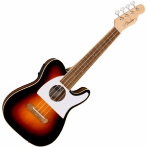 Fender ウクレレ Fullerton Tele Uke, Walnut Fingerboard, White Pickguard, 2-Color Sunburst〈フェンダー〉