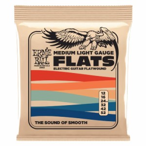 ERNIE BALL 2582 FLATWOUND MEDIUM-LIGHT 12-52 フラットワウンドエレキ弦〈アーニーボール〉