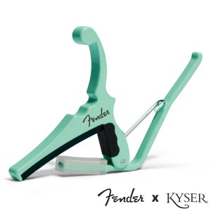 Kyser X Fenderエレキギター用 Classic Color QUICK-CHANGE ELECTRIC CAPO KGEFSGA Surf Green【カイザー カポ】